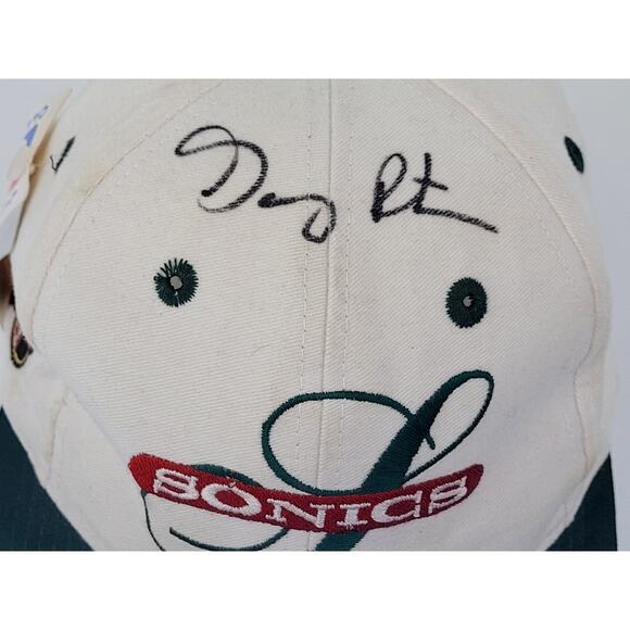 Vintage 1990s Seattle Sonics Snapback Hat Signed by Gary Payton NWT - Picture 7 of 12